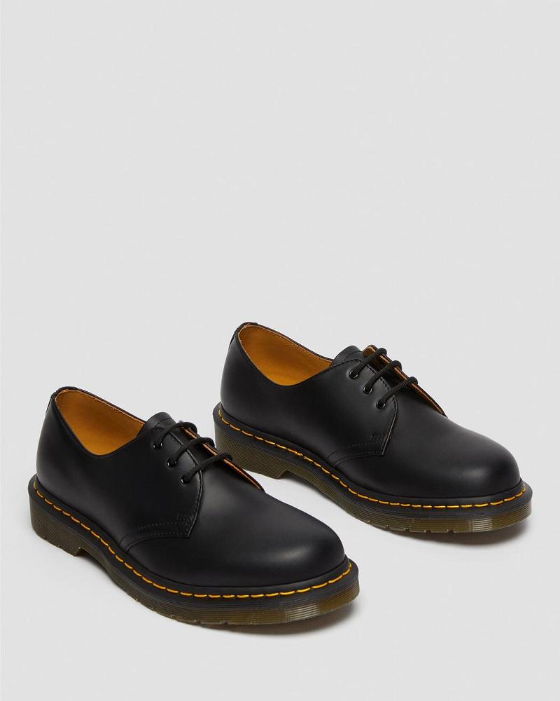 Men's Dr Martens 1461 Smooth Leather Oxfords Shoes Black | AU 604UZG